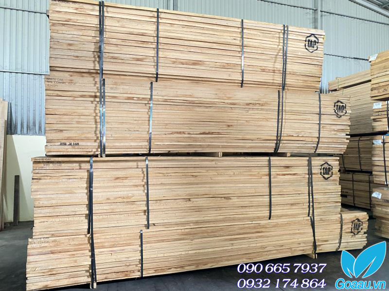 Gỗ Sồi xẻ sấy nhập khẩu